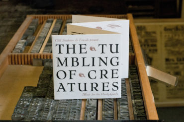 Letterpress font for new CD front cover